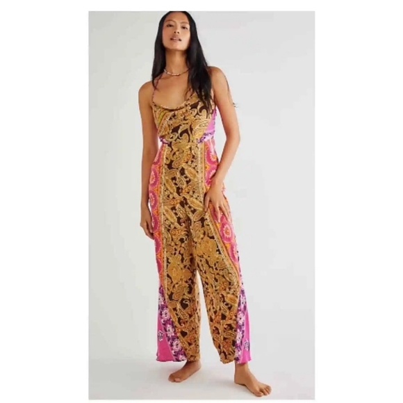 Free people Miranda Printed Jumpsuit size S - Picture 6 of 8